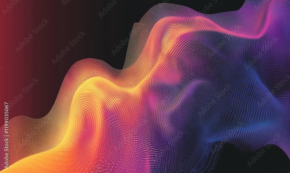 Poster big data abstract vector background. bigdata visualization