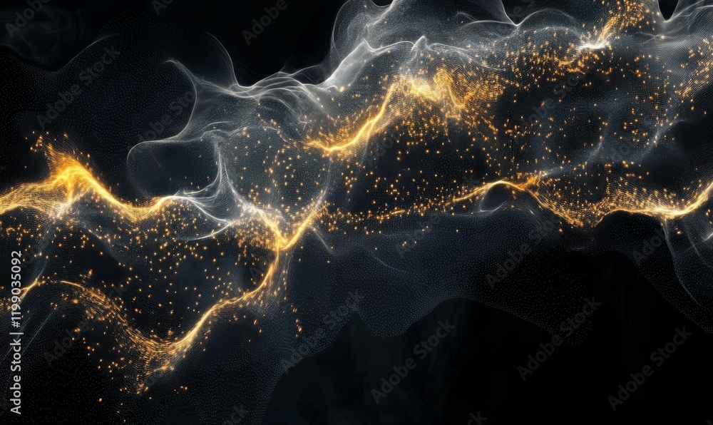Poster big data abstract vector background. bigdata visualization