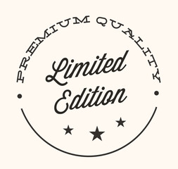 Vintage Limted Edition Badge, Vector