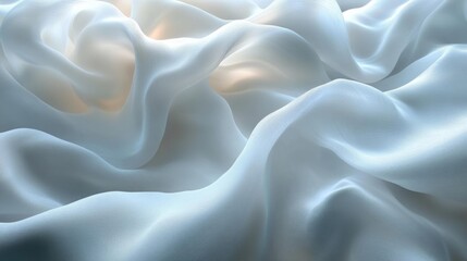 Fototapeta premium Elegant Flowing Fabric with Glowing Accents. Generative AI