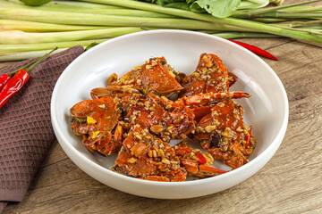 Steamed Spider crab Claws in tamatind sauce