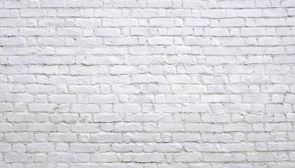 white painted brick wall with rustic texture, ideal for background design, digital mockups, interior decoration, or text overlay

