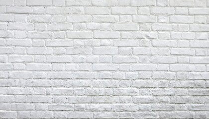 Obraz premium white painted brick wall with rustic texture, ideal for background design, digital mockups, interior decoration, or text overlay