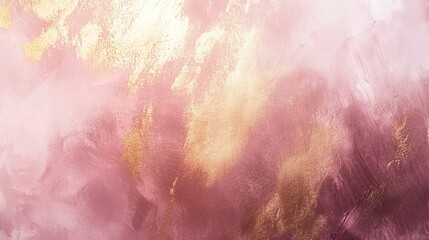 Fototapeta premium Pink Gold Abstract Painting, Modern Art for Home Decor, Wall Art, Artistic Print, Textured Art, Luxurious Home Decoration