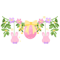 Pastel Easter Garland 