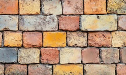 Obraz premium Colorful brick wall background