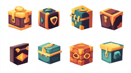 Mystery Boxes Vector Illustration for Creative Designs
