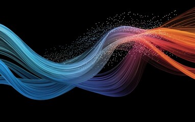 Naklejka premium Abstract depiction of GDP projections with dynamic data flows, glowing graphs, and financial tools for future economic planning