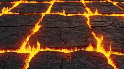 An urban street with melting asphalt, wavy heat patterns distorting the scene, conveying the suffocating grip of an unrelenting heatwave