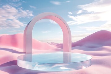 Luxurious Black and Gold Cosmetic Container in a Grand Bathroom