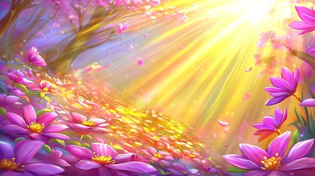 A bouquet of pink and red peonies arranged beautifully in a vase, with golden light illuminating the petals