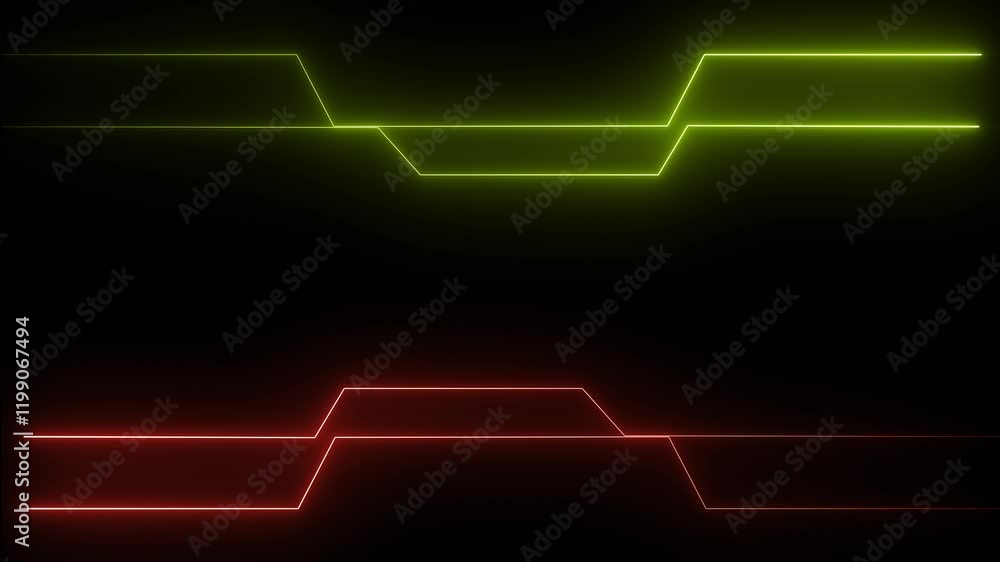 Aufkleber abstract digital circuit network technology with an interconnected data space in a stunning royal bl