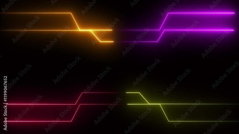 Aufkleber abstract digital circuit network technology with an interconnected data space in a stunning royal bl