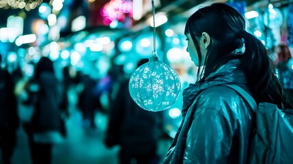 A festive scene with paper-cuttings hanging in a window, their intricate designs casting shadows on the surrounding surface
