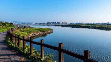 Peaceful River Pathway