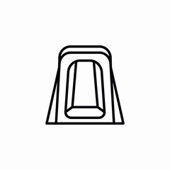 portal entry icon vector sign