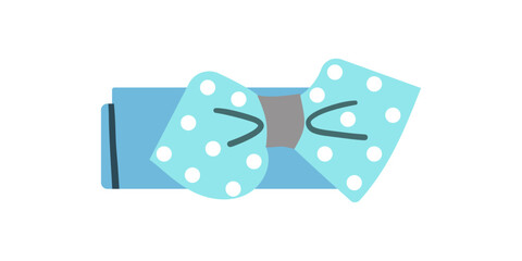 Hand drawn hair accessories. Female hair cartoon scrunchies, headbands, hair tie and elastic bands flat vector illustration . Hair accessory doodle style .