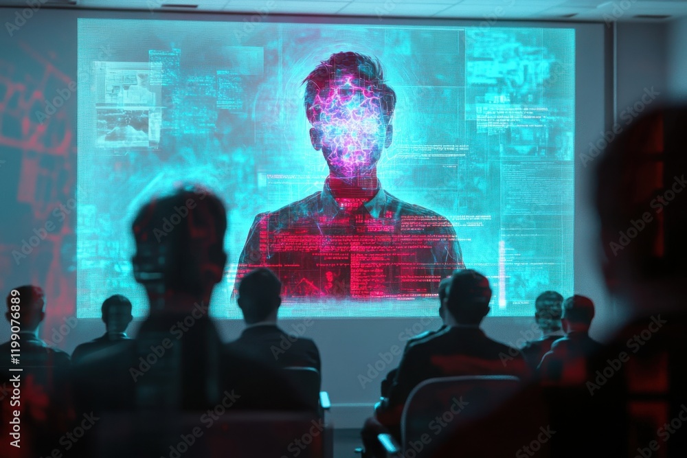 Poster presentation on artificial intelligence and digital identity in modern technology spaces