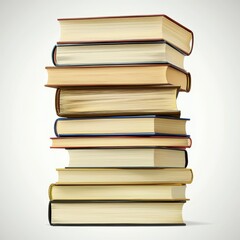 High Stack of Books Literature Education Reading Knowledge Study Learning Textbook Library