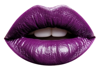 PNG Purple lips cosmetics lipstick medication.