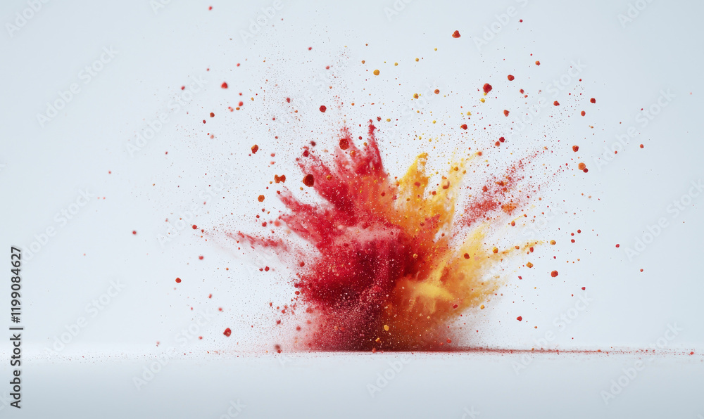 Aufkleber dynamic explosion of vibrant colors captured in abstract motion and creative expression