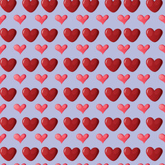 valentine cute heart pattern with blue background