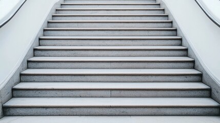 Obraz premium Economic Growth concept. Monumental Stairs Formed From Financial Bars Symbolizing Business Success and Growth