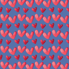 valentine love heart seamless pattern