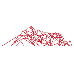 Polygon Mountain Vector