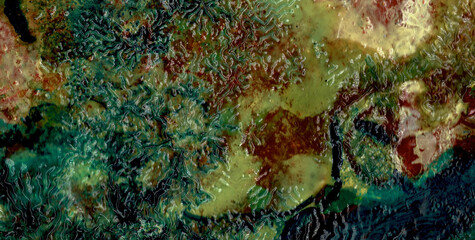 A Visual Delight of Texture and Color in Liquid Art