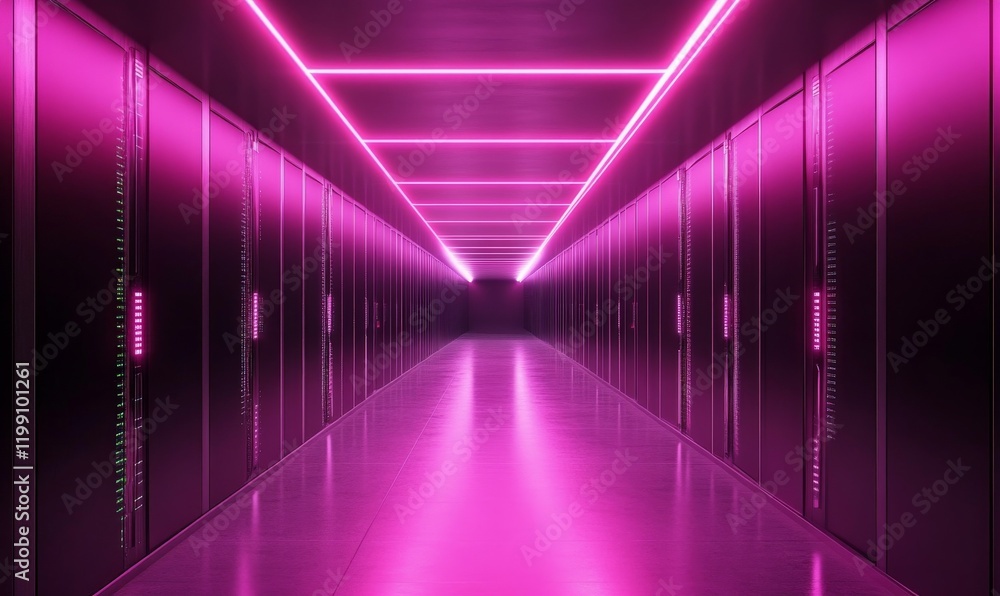 Poster futuristic technology abstract background with lines for network, big data, data center, server, int