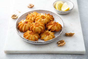 Soft cookies filled with marmalade