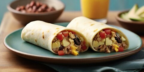 pancakes with cream and honey