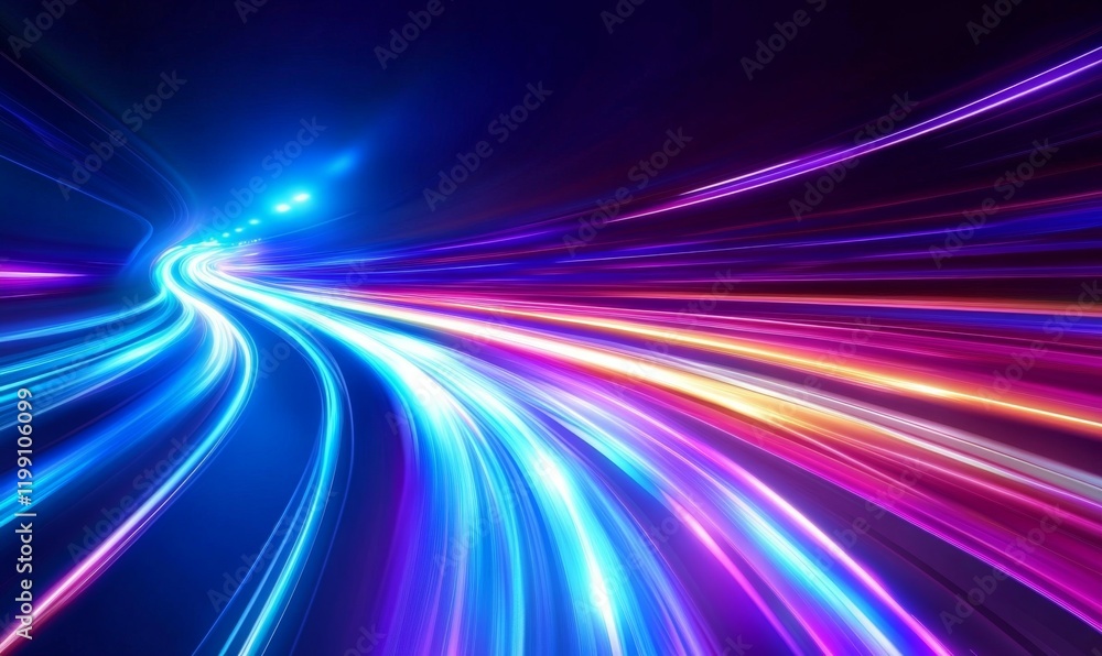 Poster futuristic technology abstract background with lines for network, big data, data center, server, int