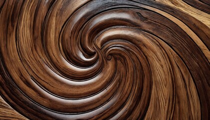 Spiraling Woodgrain Floor