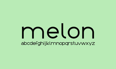 Sans serif typography font vector. Modern lowercase clean regular character set. Creative alphabet simple typeface. Digital letter type style. Logo art banner poster flyer billboard text graphic desig