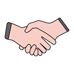 handskae icon flat style