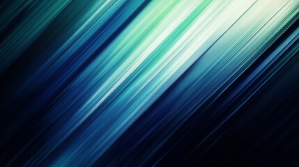 Abstract diagonal lines background. Blue, teal, and white gradient.