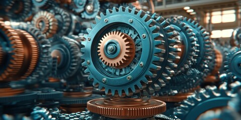Intricate Machinery: A Symphony of Gears and Precision Engineering