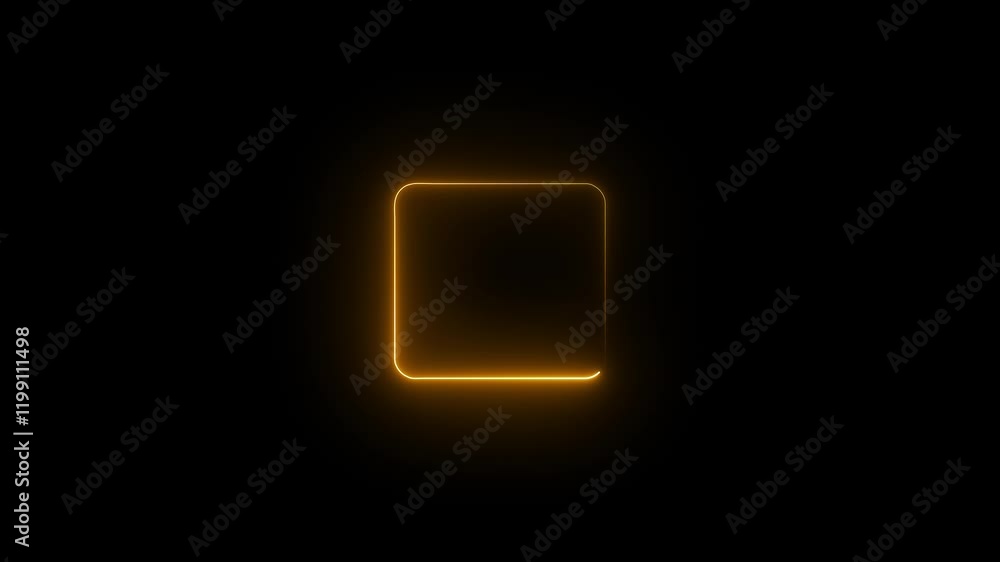 Poster loop lines colorful design stylish neon frame frame neon light border glow line effect shape digital