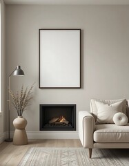 Modern Living Room Interior Design With Fireplace