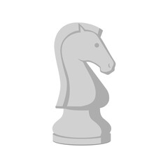 Chess piece isolated: white knight