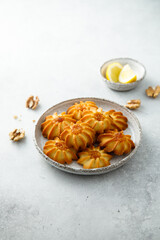 Soft cookies filled with marmalade