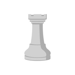 Chess piece isolated: white rook