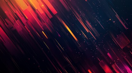 Dynamic abstract background with colorful diagonal light streaks. Perfect for tech, energy, or speed themes.