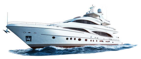 PNG Real yacht waves white boat.