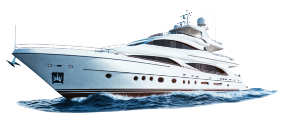 PNG Real yacht waves white boat.