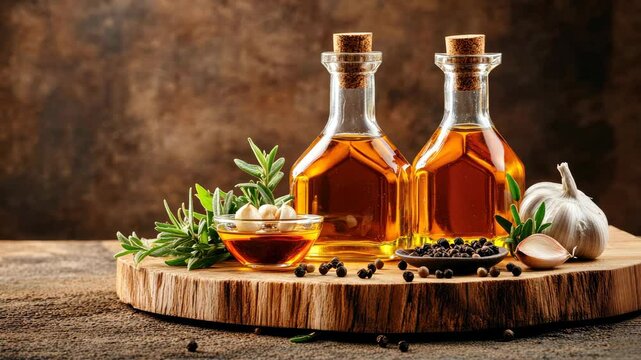 Explore the vibrant flavors of homemade herb-infused oils using fresh ingredients like garlic and spices for delicious dishes
