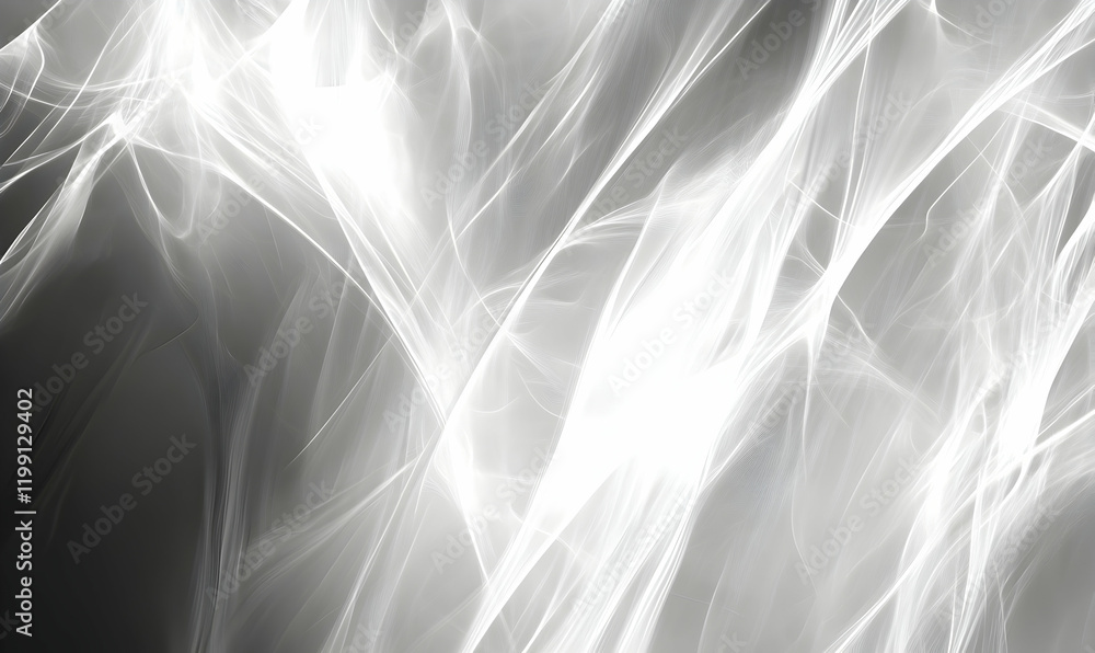 Aufkleber abstract grayscale background image featuring ethereal, flowing lines and textures; perfect for webs