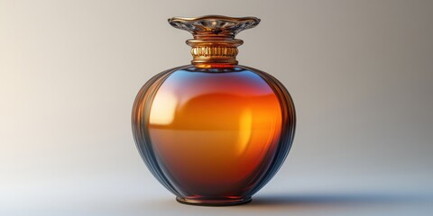 Elegant Amber Perfume Bottle: A Luxurious Fragrance